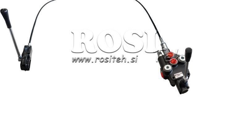 JOYSTICK DVOJITÁ RÚČKA 2 m HYDRAULICKÝ VENTIL 1xP40 litrov