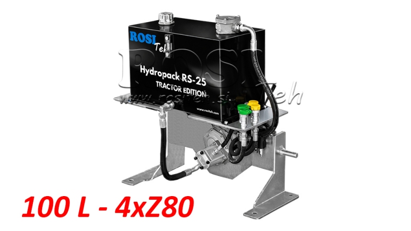 HYDRAULICKÁ JEDNOTKA TRAKTORA S KAPACITOU 100L PRÚD 53L/MIN 4XZ80