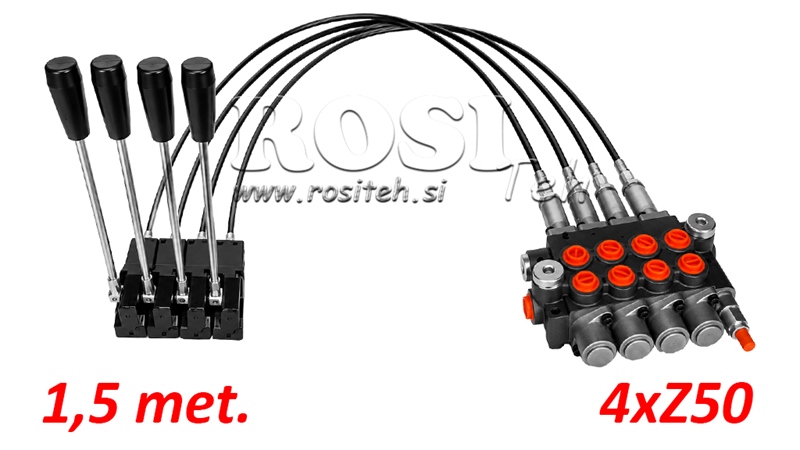 KIT 4xZ50 + JOYSTICK 1 POSITION L1500