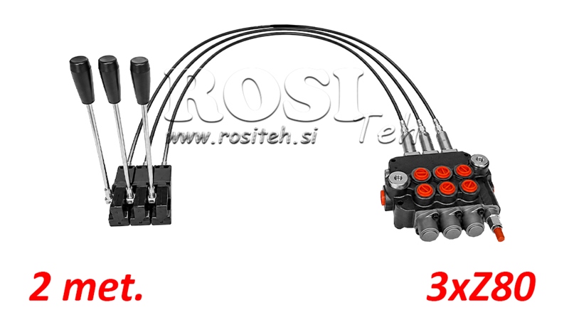 KIT 3xZ80 + JOYSTICK 1 POSITION L2000