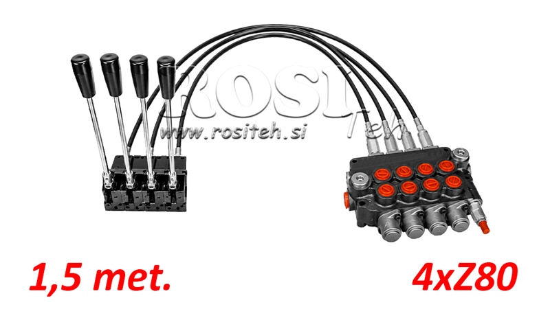 KIT 4xZ80 + JOYSTICK 1 POSITION L1500