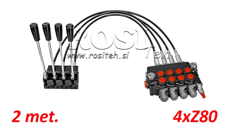 KIT 4xZ80 + JOYSTICK 1 POSITION L2000