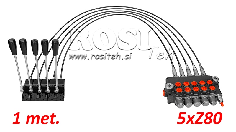 KIT 5xZ80 + JOYSTICK 1 POSITION L1000