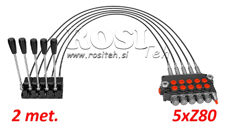 KIT 5xZ80 + JOYSTICK 1 POSITION L2000