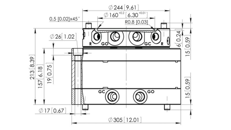HYDRAULICKÝ ROTÁTOR CPR8-01 33000-8000 KG