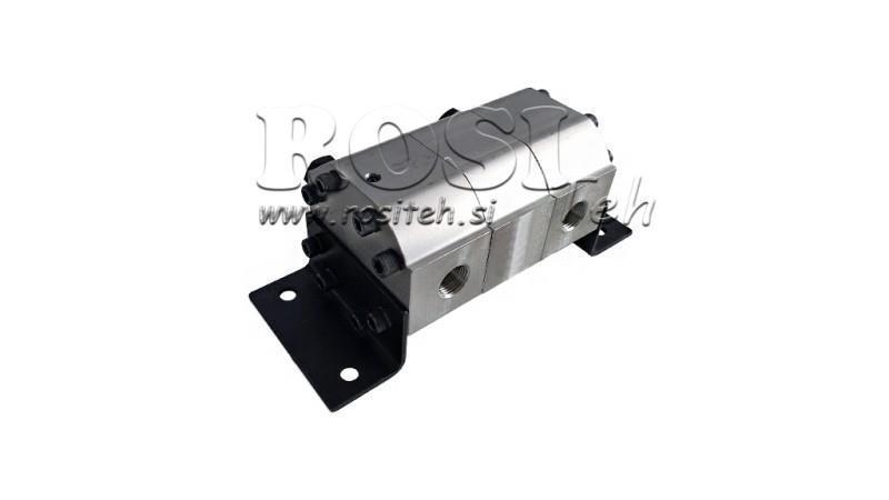 HIDRAULIKUS FOGASKERÉK SZIVATTYÚ ÁRAMLÁS 2/1 (15-1- 30.3lit - max.240bar) 7.4cc/SEG