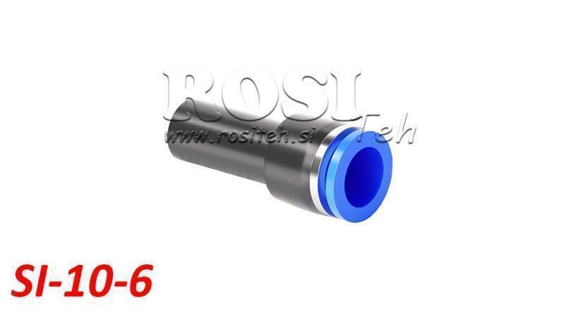 CONNETTORE RIDUTTORE PNEUMATICO TPA SENZA FILETTATURA SI-10-6