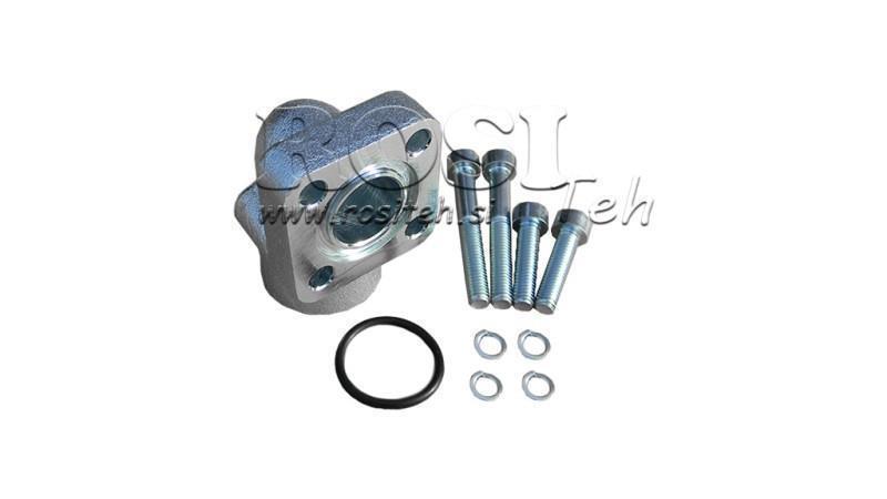 COLLEGAMENTO TUBO 1/2 - FLANGIA RETTA BOSCH fi 30