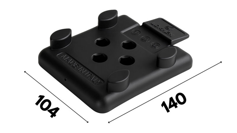 BASE FOR PLASTIC WHEEL CHOCK