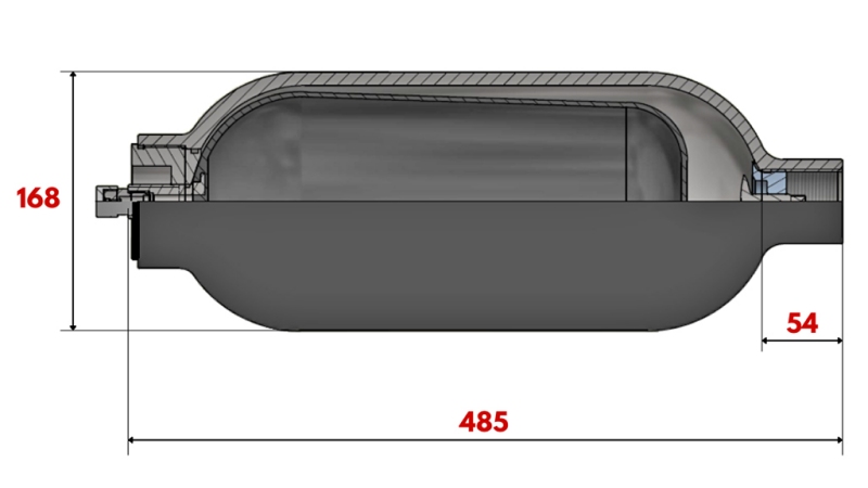 HIDRAVLIČNI AKUMULATOR 6 LIT - BSP 1 1/4