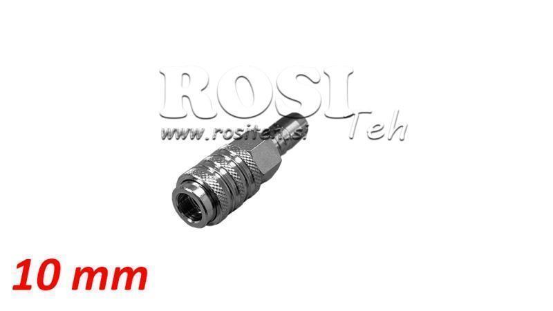 ACCOPPIAMENTO RAPIDO PNEUMATICO FEMMINA ABETE 10mm - DN7.2