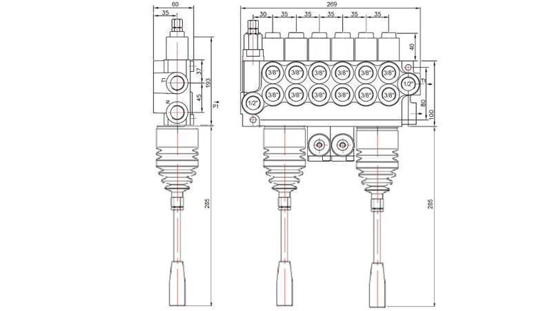 HID. VALVE 6xP40 2x JOYSTICK