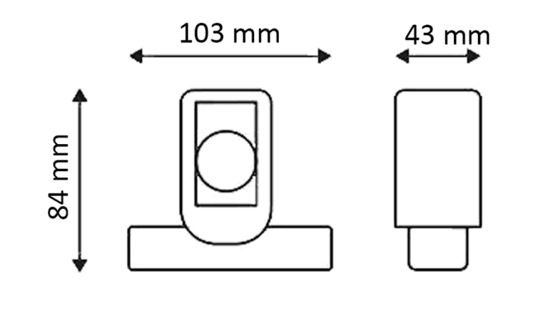 LED BOČNÉ SVETLO PRE PRÍVESY (ŠTVOREC) – BIELA – ORANŽOVÁ – ČERVENÁ