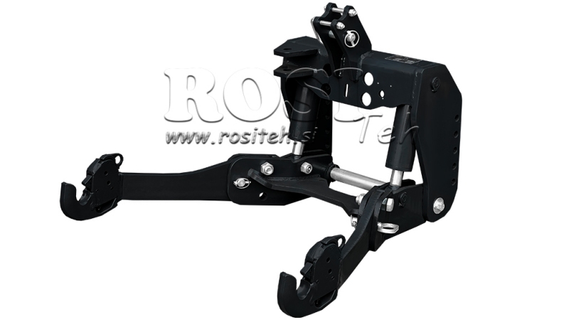 KOMPLETNÝ TROJBODOVÝ ZÁVES NA TRAKTOR UNIVERZÁLNY 2KAT PRE TRAKTOR 1500kg ČIERNA (RAL 9005)
