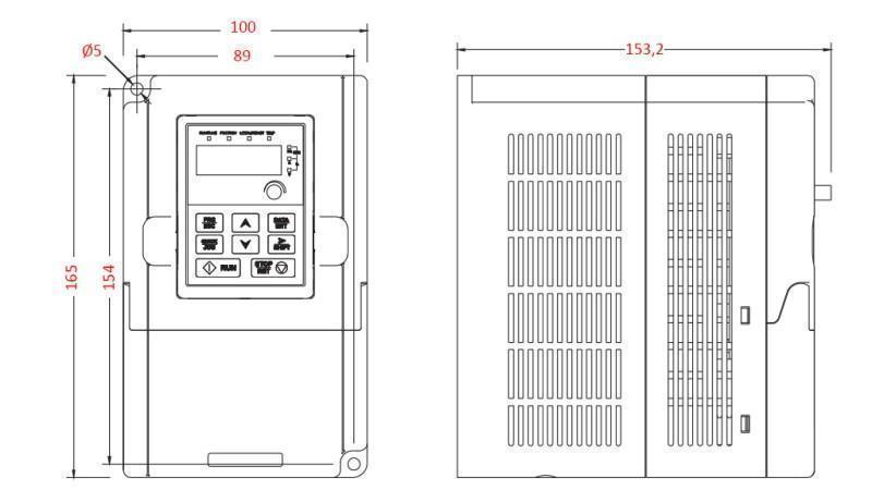 CONVERSOR DE FREQUÊNCIA - INVERTER 3Fase 1.5kW GD10-1R5G-4-B