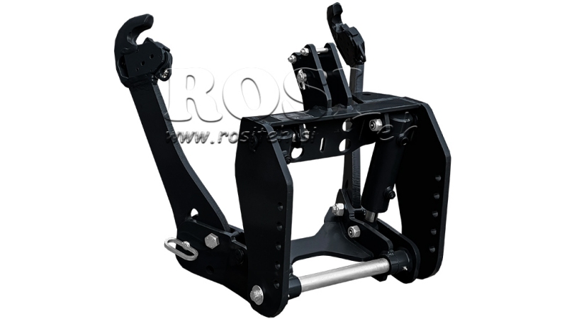 KOMPLETNÝ TROJBODOVÝ ZÁVES NA TRAKTOR UNIVERZÁLNY 2KAT PRE TRAKTOR 1500kg ČIERNA (RAL 9005)