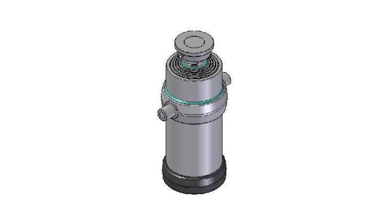 5035S - TELESCOPIC CYLINDER STANDARD/BALL 5 STAGES STROKE 2400 DIAMETER 215
