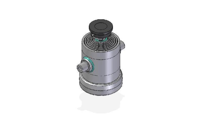 7029S -TELESCOPIC CYLINDER STANDARD/BALL 7 STUFEN HUB 1492 DURCHMESSER 240