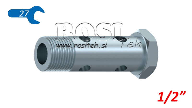 HYDRAULIC HOLLOW BOLT DOUBLE 1/2