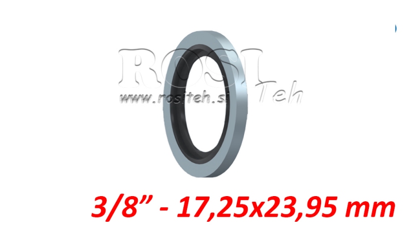 UMÝVAČKA S GUMOVOU TESNENÍM 3/8 - 17,25x23,95 mm
