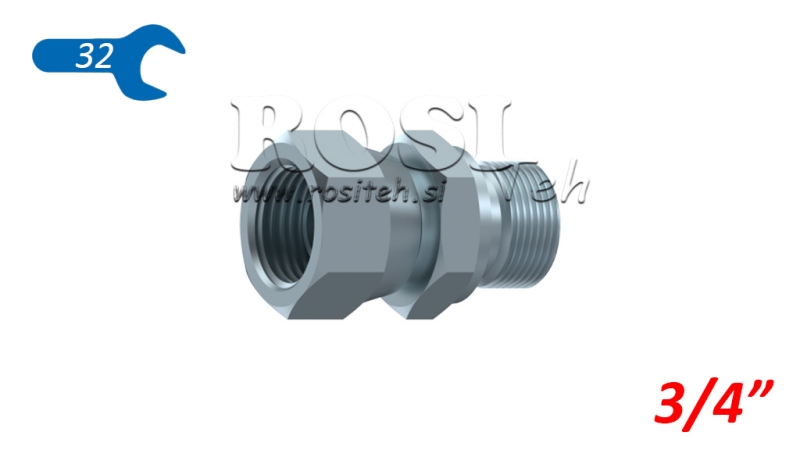 HIDRAULIČNI DVOSTRUKI VIJAK S OKRETNOM MATICOM 3/4