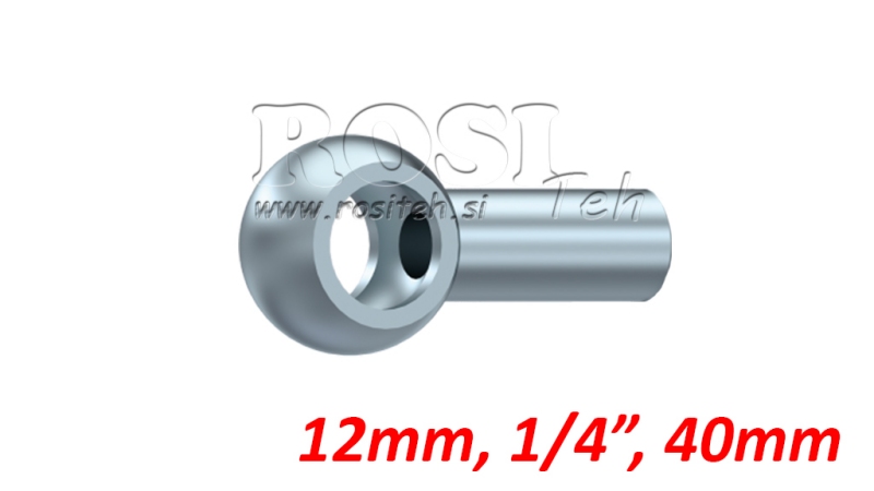 TUBO METALLICO BANJO 1/4 40mm