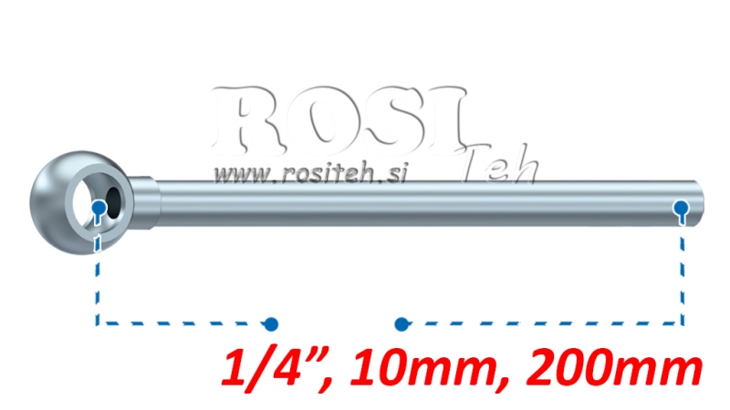 METAL HOSE BANJO 10MM 1/4