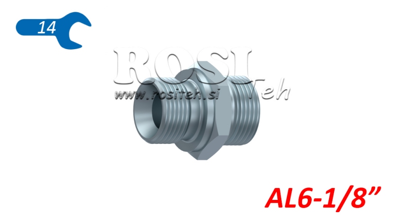 HYDRAULIC DOUBLE SCREW JACK SWIVEL AL6-BSP1/8