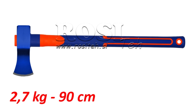 HACHE À FENDRE LE BOIS AVEC MANCHE EN CARBONE - A621 2,7 kg - 90 cm
