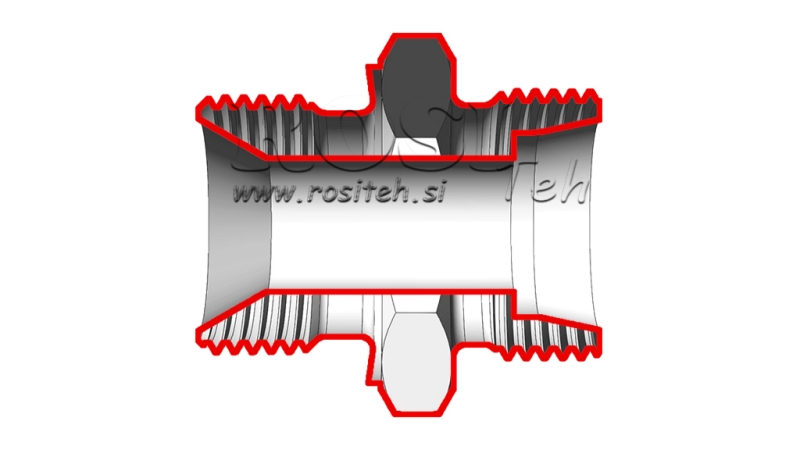 HYDRAULICKÝ DVOJITÝ SKRUTKOVÝ SPOJ AL12-BSP1/2