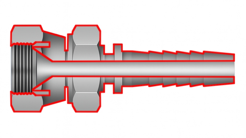 COLLEGAMENTO IDRAULICO JIS GIAPPONESE 60° KOMATSU FEMMINA DN6-M14X1.5