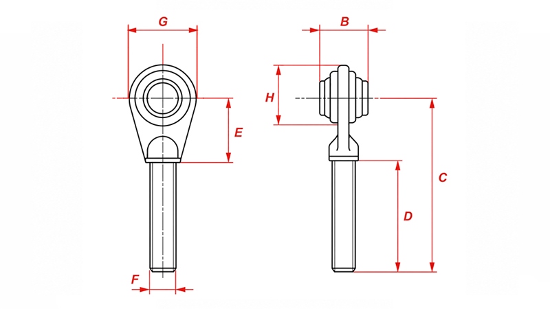 NAVOJNA KLJUKA KAT.2 ZA POTEZNICO M30X3 DESNI NAVOJ