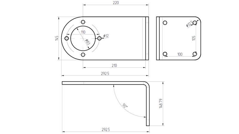 MALE MULTIPLIER HOLDER - dimensions