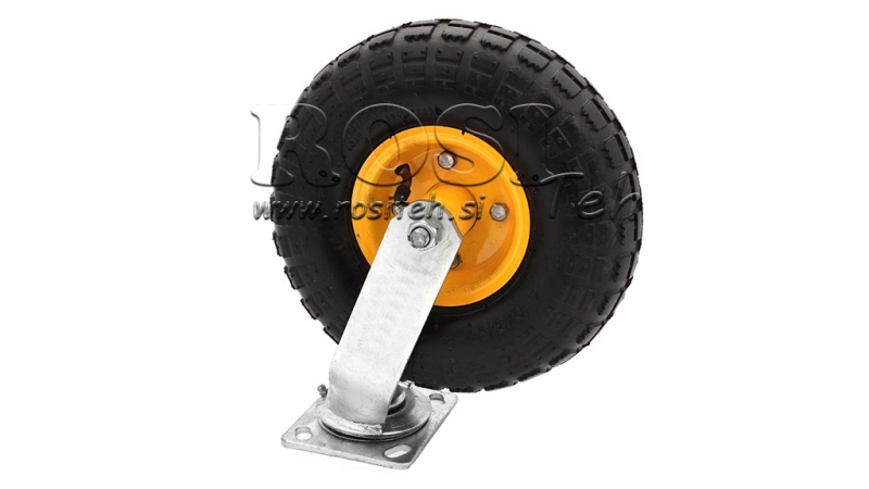RUOTA PNEUMATICA 27/30CM CON BASE GIREVOLE SC100