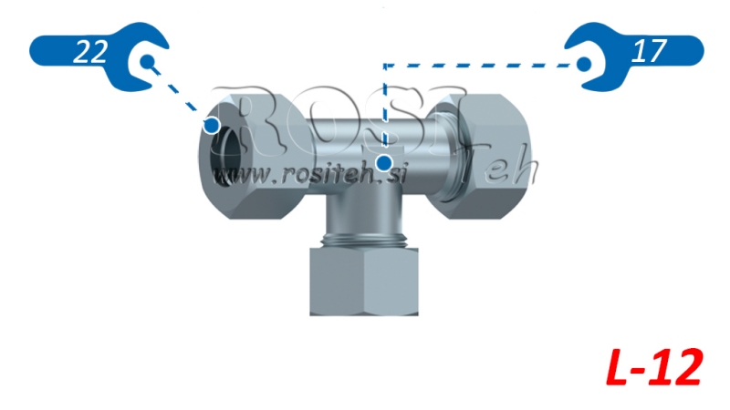 HYDRAULICKÁ T-SPOJKA L-12 S MATICOU