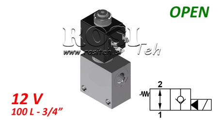 2-WEG KLEP 3/4 (NO) 12V - 120LIT