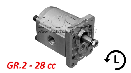 HYDRAULICKÉ ČERPADLO GR.2 28 CC ĽAVÁ - ZÁVIT