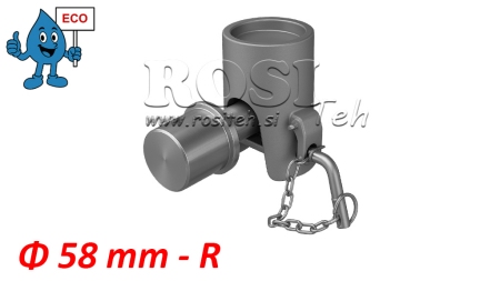 PALLA INCLINATA PER RIMORCHIO fi58 DESTRA eco