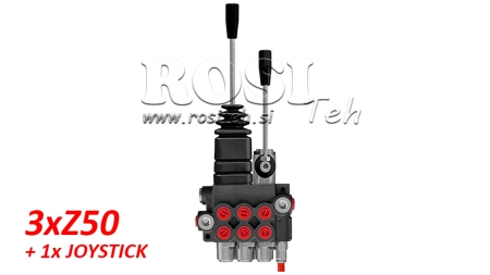 HYDRAULICKÝ VENTIL 3xZ50 + JOYSTICK