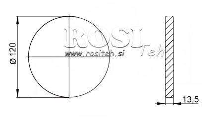 P.T.O. ADAPTER MED FLANGE 1 3/8
