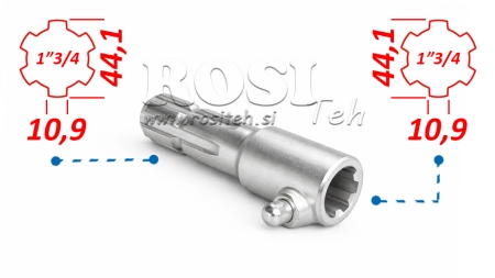 KARDÁN (TLT) ADAPTER BISZTOSITÓVAL  1”3/4   1”3/4