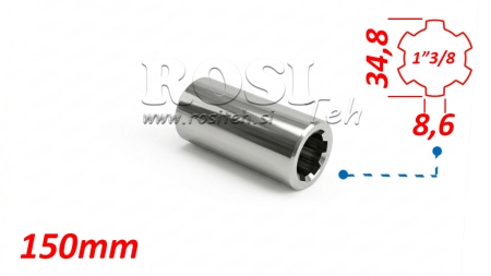 ATTACCAMENTO CARDANICO BOCCOLA 1”3/8 L=150