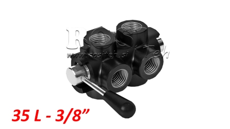MANUAL 6 WAY VALVE DF 3/8 - 35LIT