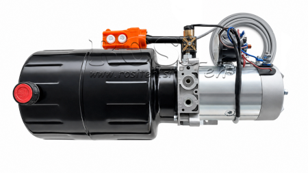 MINI HYDRAULIKAGGREGAT 24V DC - 2,2kW = 2,1cc - 8 lit - Einfachwirkende Funktion (Metallgehause)