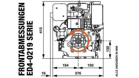 dieselmoottori 219cc-3.13kW-3,600 RPM-E-KW19.05x61.5-sähkökäynnistys