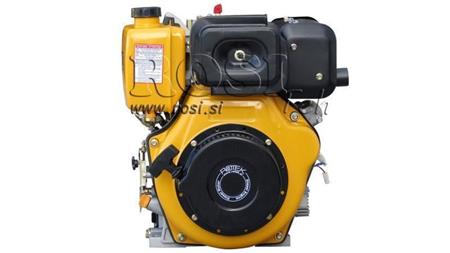 moteur diesel 418cc-7.83kW-10.65CH-3,600 RPM-E-KW25x88-démarrage électrique