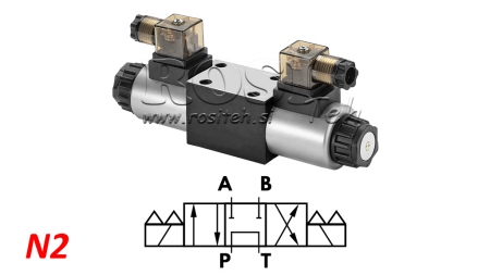 VANĂ HIDRAULICĂ ELECTROMAGNETICĂ KV-4/3 CETOP 3 12/24/230V N2