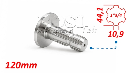 KARDANOVÝ ADAPTÉR S PRÍRUBOU 1-3/4 (120 mm)