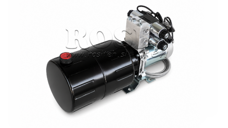 MINI HYDRAULICKÁ JEDNOTKA 12V DC - 1,6kW = 2,1cc - 8 lit - 2x dvojosmerný (kovový)
