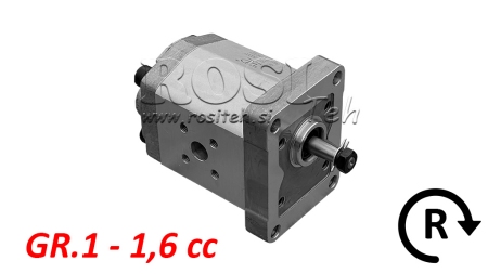 HYDRAULIC PUMP GR.1 1.6 CC RIGHT - FLANGE